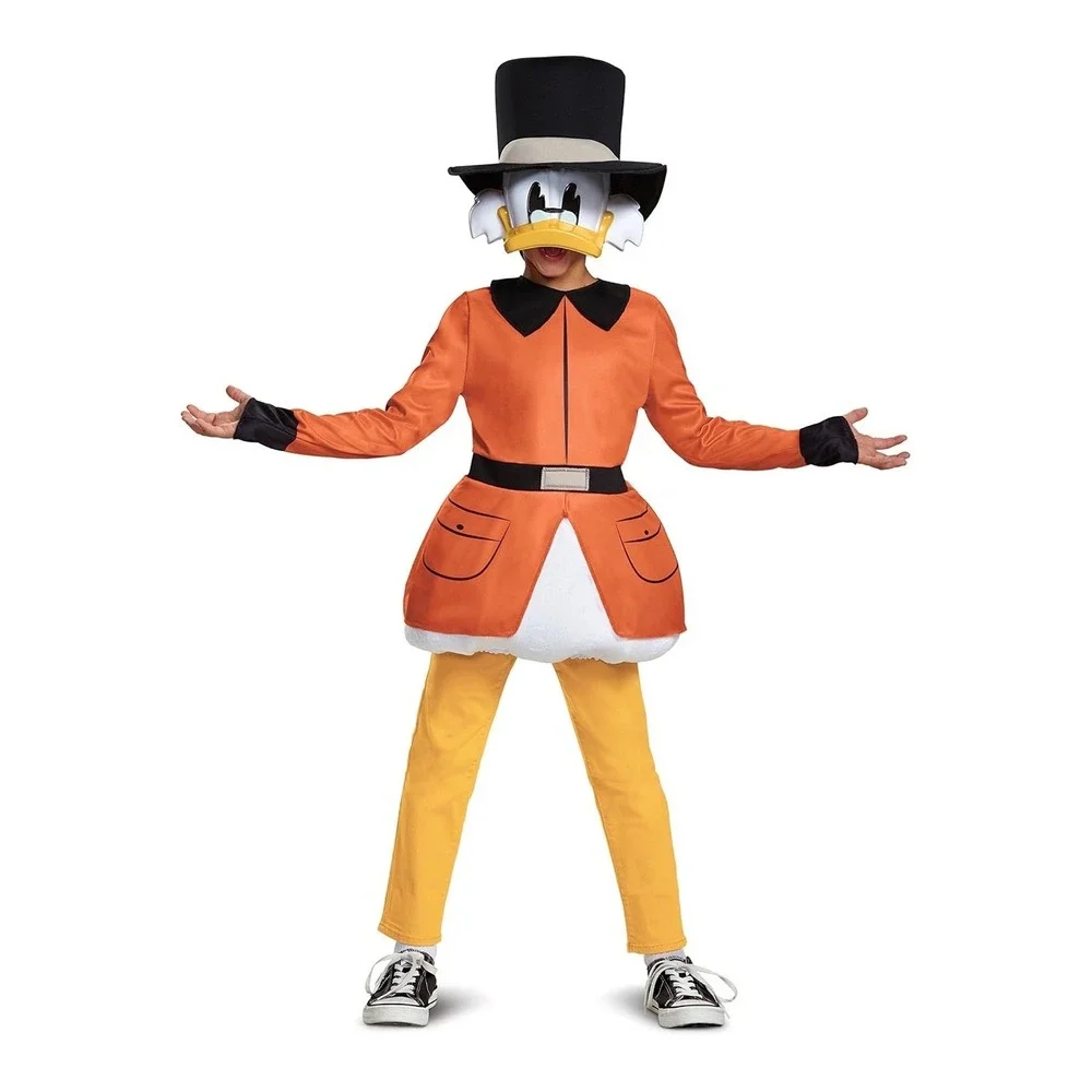 Disney DuckTales Scrooge McDuck Costume Kids 4-6 Mask Hat Top Disguise 79563L